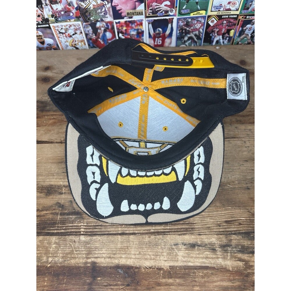Boston Bruins Snapback Embroidered  Logo Brim Mouth Hat NHL “Zhat” Zephyr